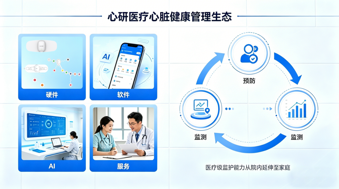 远程心电平台示意图